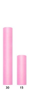 Tulle rose bébé 15cm