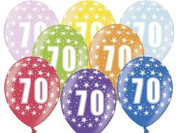 Multifarbige Ballons 70 Jahre