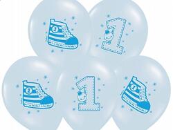 Ballons blau 1. Geburtstag