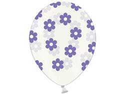 6 Ballons Blume Lavendel