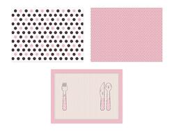 Papier Tischsets in Pink