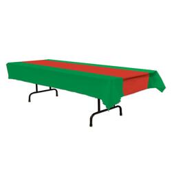 Tischdecke Kunststoff Rot-Grün