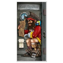 Tür Cover Piraten Kaptän auf dem Klo