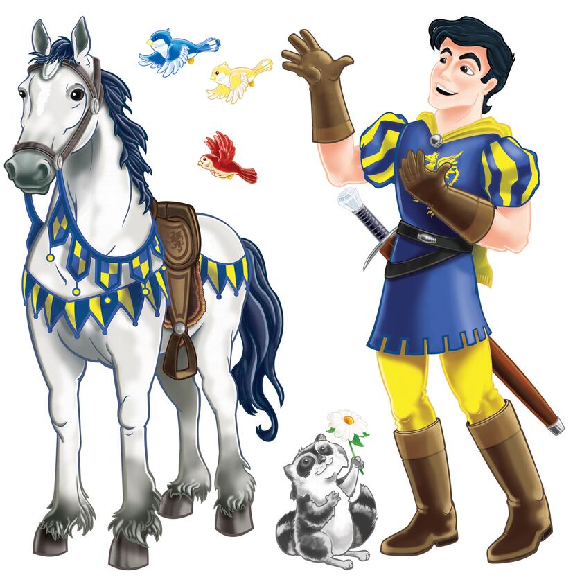 Prinz und Pferd Wanddekoration