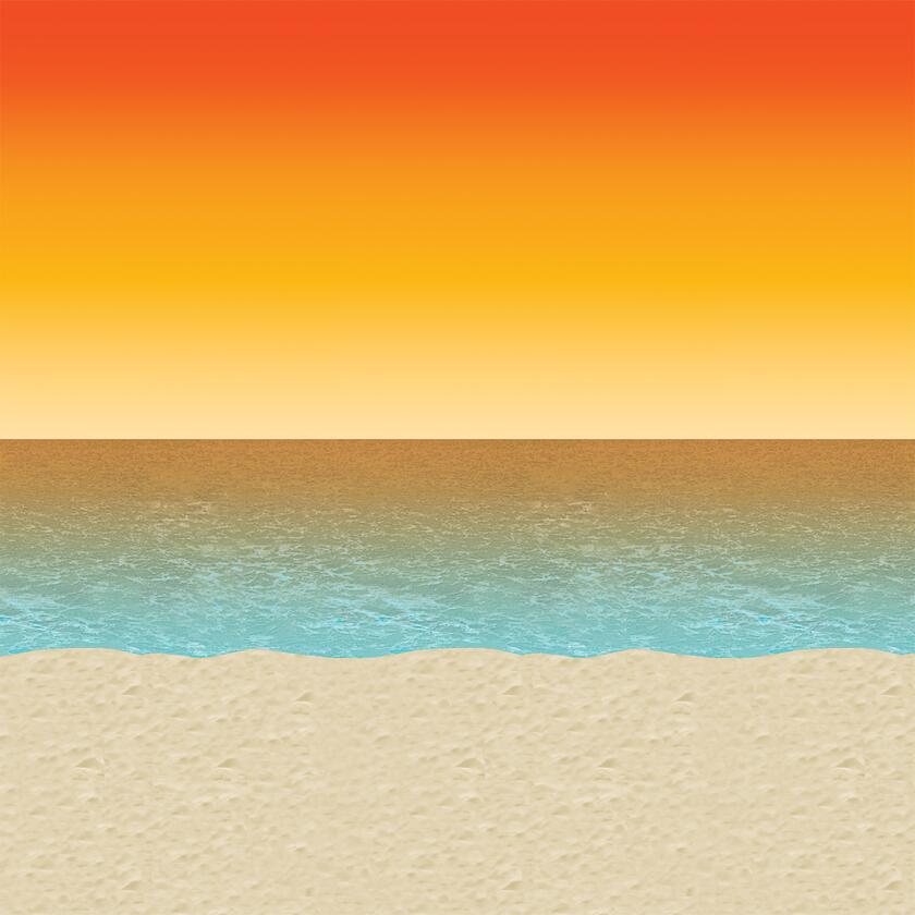 Beach Sunset Wand Kulisse