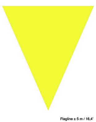 Chaîne fanion jaune 5 mètres