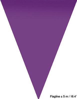 Chaîne fanion violet 5 mètres