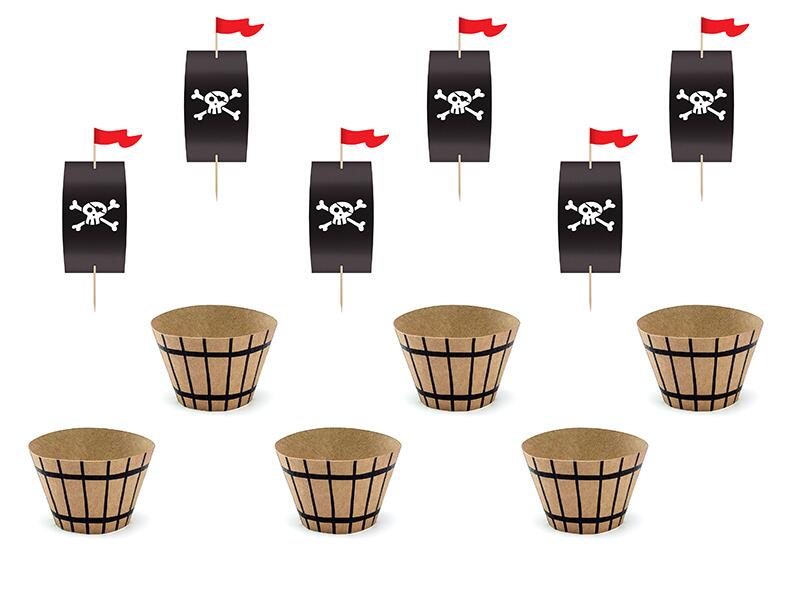 Cupcake Set Pirat