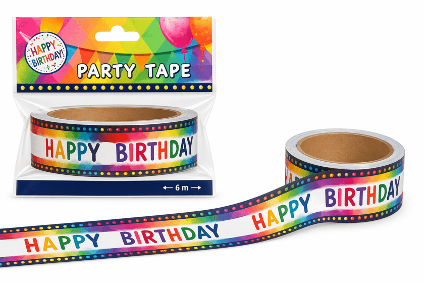 Ruban de décoration joyeux anniversaire