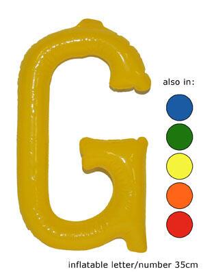 Ballon Buchstabe "G"  in 5 Farben