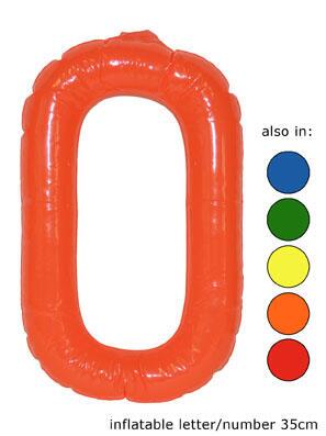Ballon Buchstaben "O"  in 5 Farben
