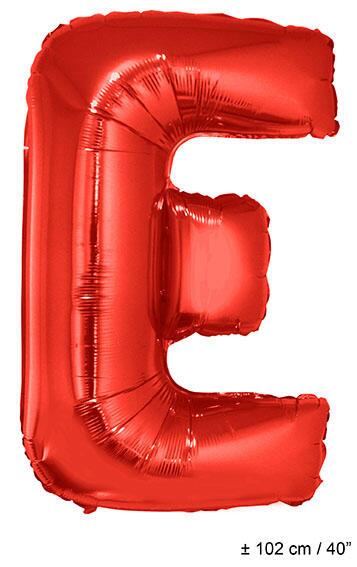 Folienballon Buchstab "E" Rot 1 Meter