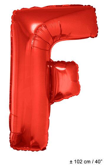 Buchstaben Ballon "F" Rot 1 Meter