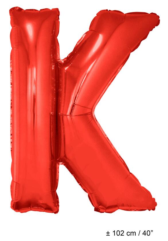 Buchstabenballon "K" Rot 1 Meter