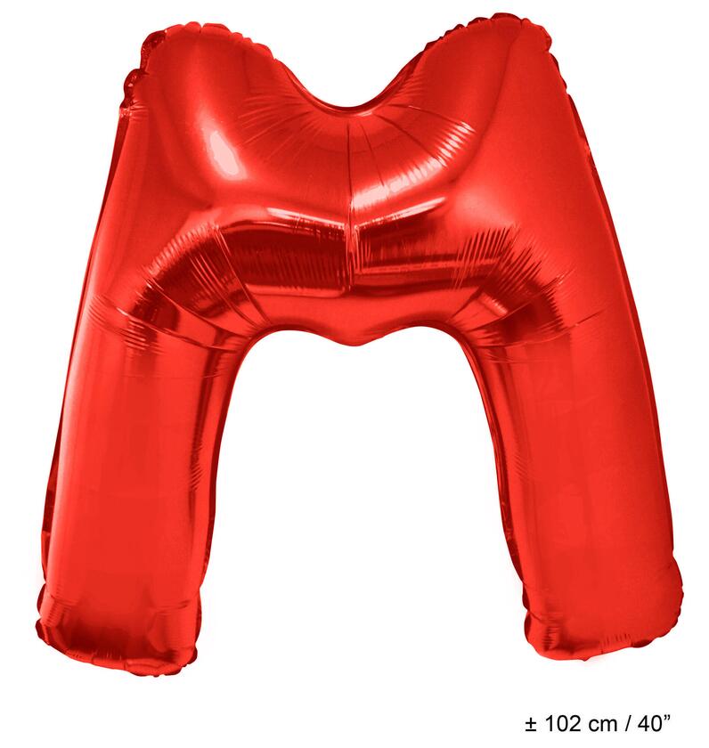 Buchstaben Ballon "M" Rot 1 Meter