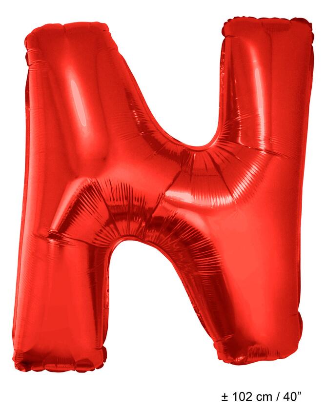 Buchstaben Ballon "N" Rot 1 Meter