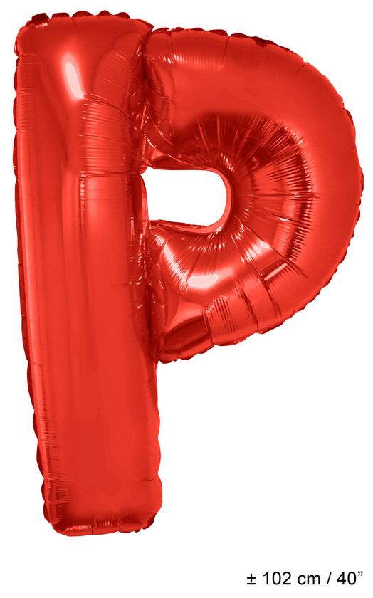 Folienballon Buchstab "P" Rot 1 Meter