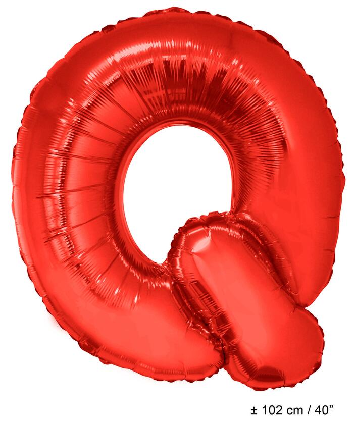 Buchstaben Ballon "Q" Rot 1 Meter