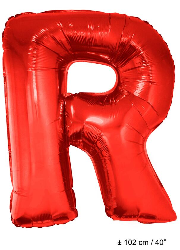 Ballon lettre &quot;R&quot; rouge 1 mètre
