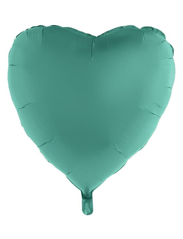Ballon Grün Herz  76 cm