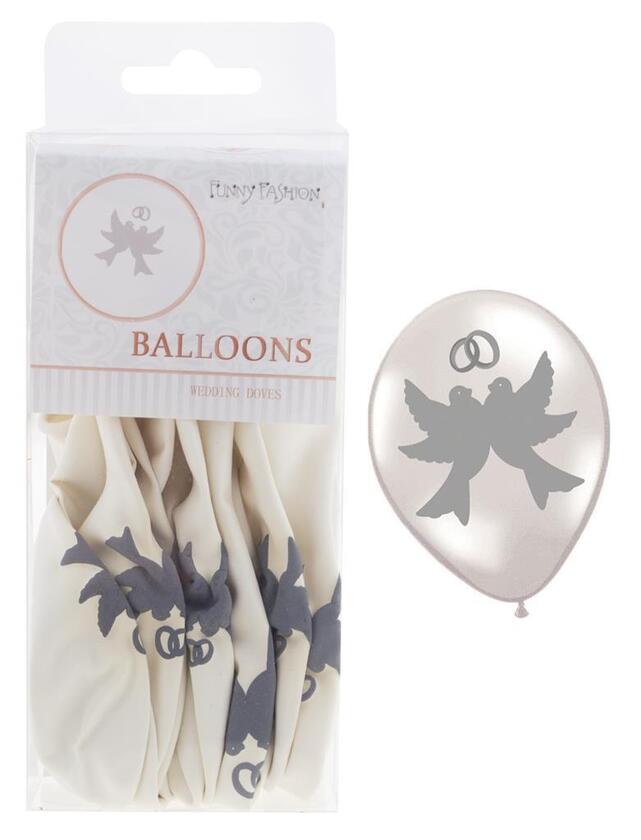 Hochzeitsballone Weiss Tauben