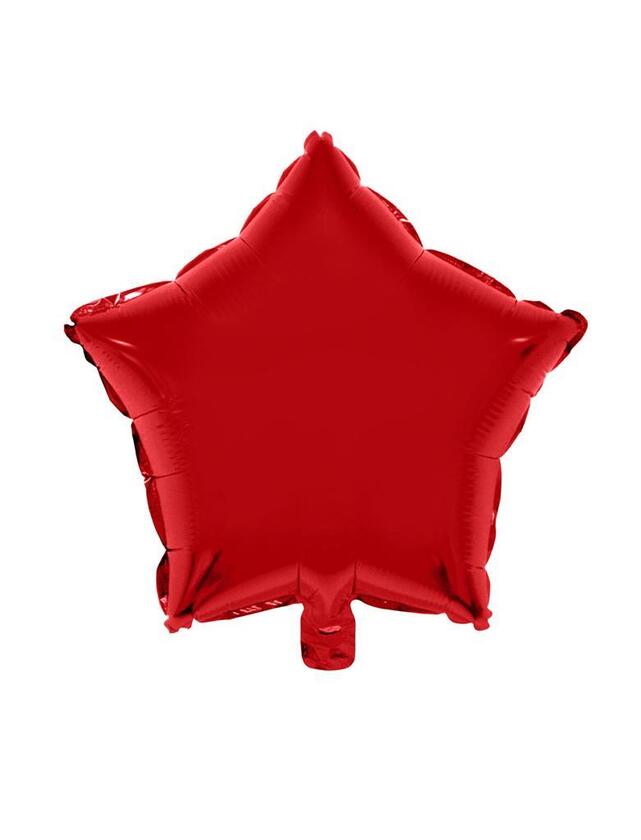 Ballon aluminium étoiles rouge 46 cm