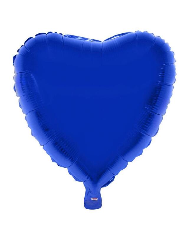 Ballon coeur bleu 46 cm
