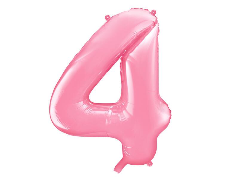 Ballon Zahl 4 Pink 86cm