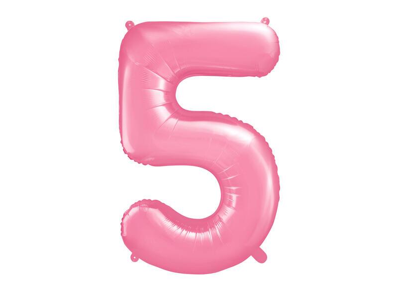 Ballon Zahl 5 Pink 86cm