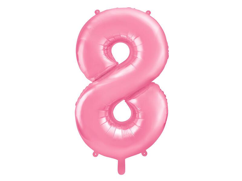 Ballon Zahl 8 Pink 86cm