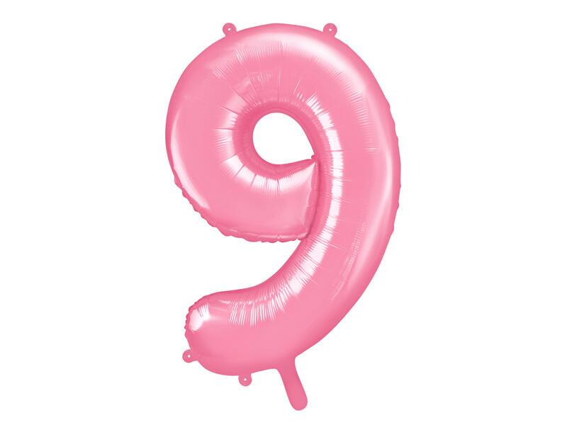 Ballon Zahl 9 Pink 86cm