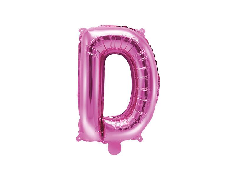 Folienballon Buchstabe D Pink 35 cm