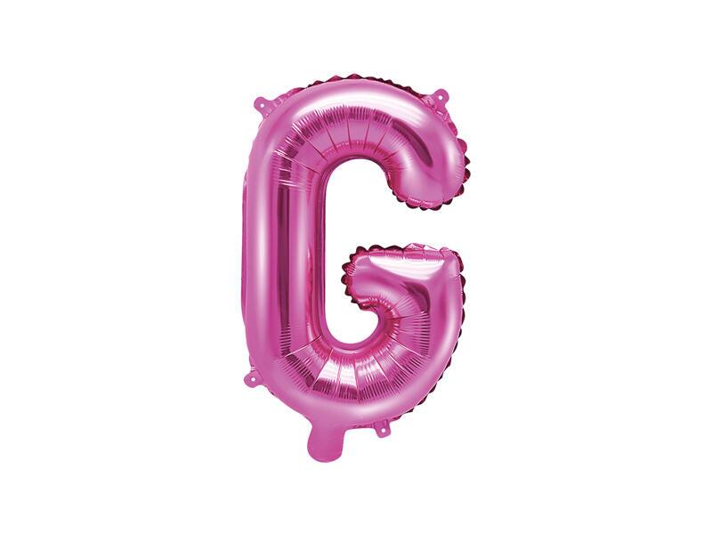 Ballon aluminium lettre G rose 35 cm