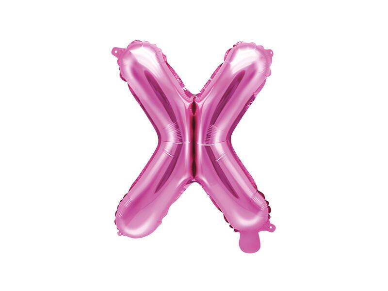 Folienballon Buchstabe X Pink 35 cm