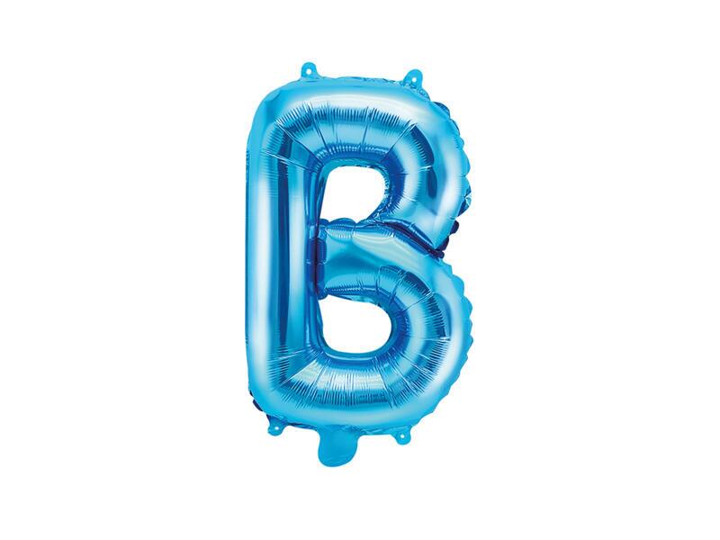 Mini ballon aluminium B bleu 35 cm