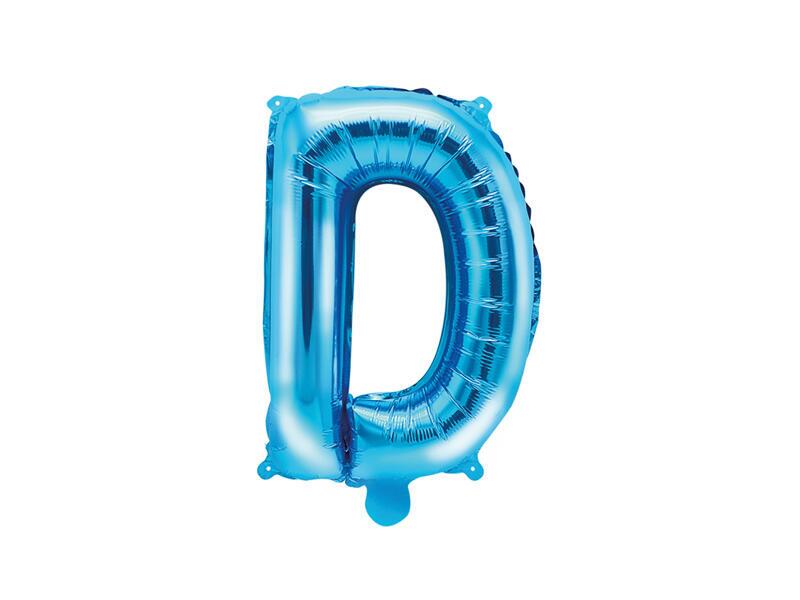Mini ballon aluminium D bleu 35 cm