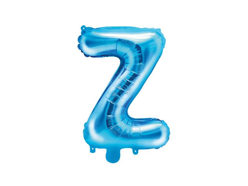 Mini ballon aluminium Z bleu 35 cm