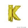 Mini Buchstabenballon K Gold