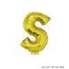 Folienballon Buchstabe S Gold 40 cm
