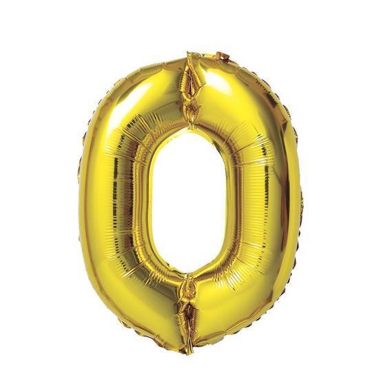 Buchstaben Folienballon O Gold 1 Meter