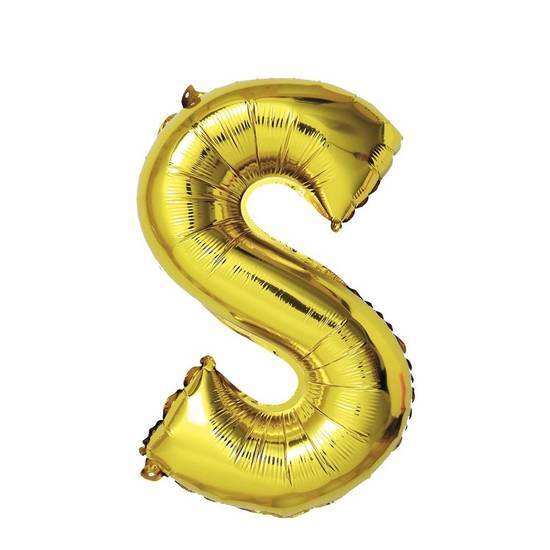Buchstaben Folienballon S Gold 1 Meter