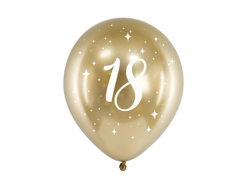 Ballon 18 Jahre Gold Glossy