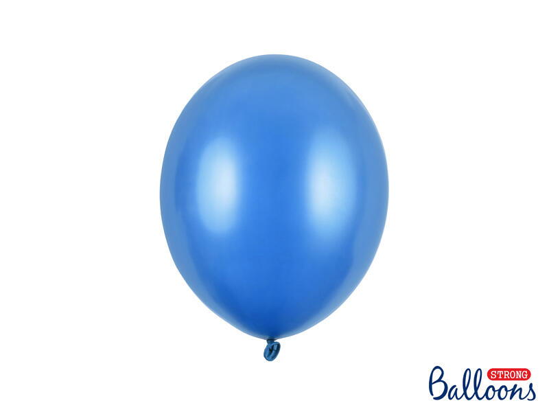 50 ballons bleu métallisé 27cm
