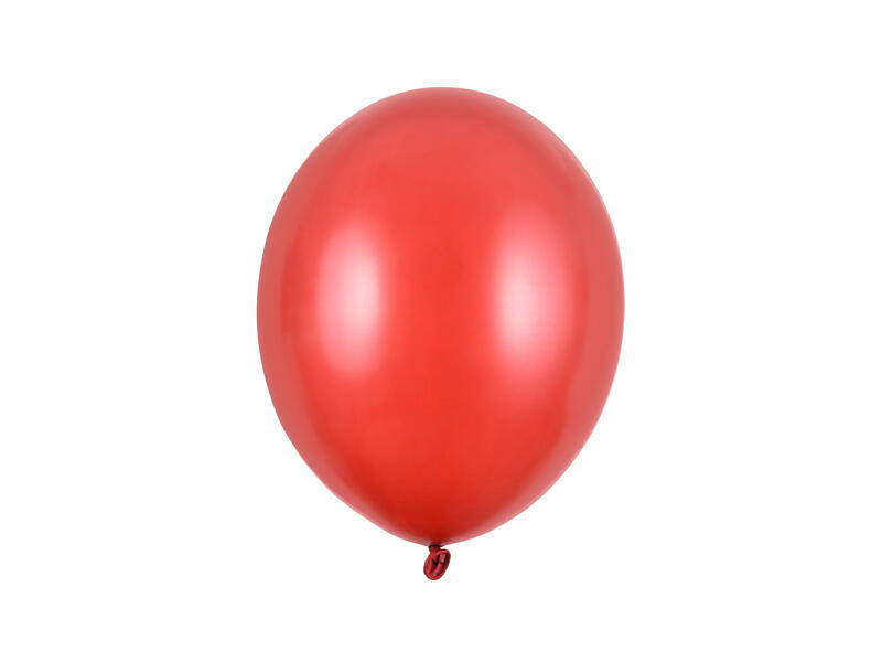 50 Metallic Rote Ballons 27cm