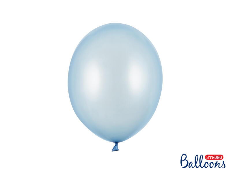 50 ballons bleu bébé 27cm