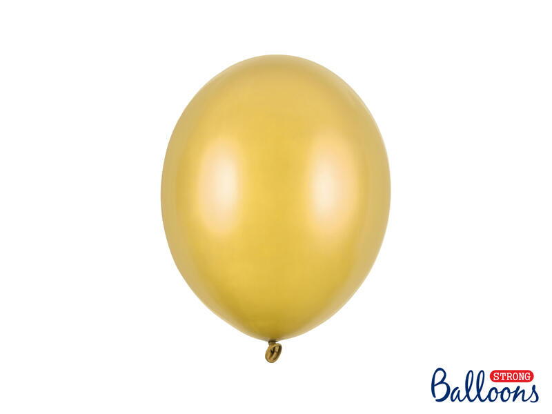 10 Goldige Ballons 27cm