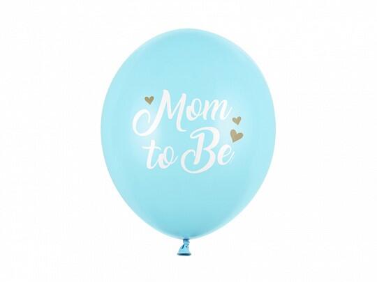 Ballons bleus pour future maman