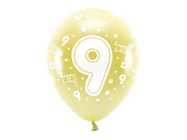 ECO Ballon 9 Jahre Gold