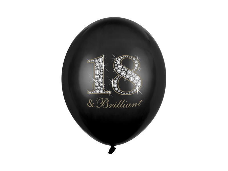 18 & Brilliant Ballons 50Stück