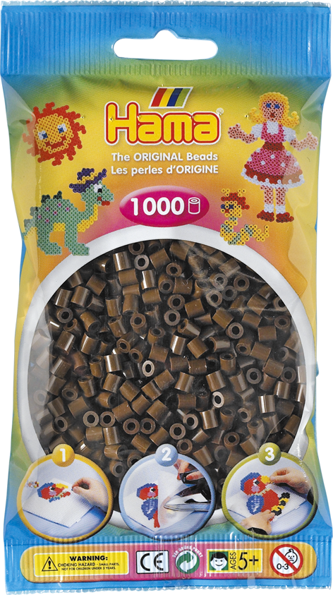 Perles à repasser Midi 1000 pièces marron